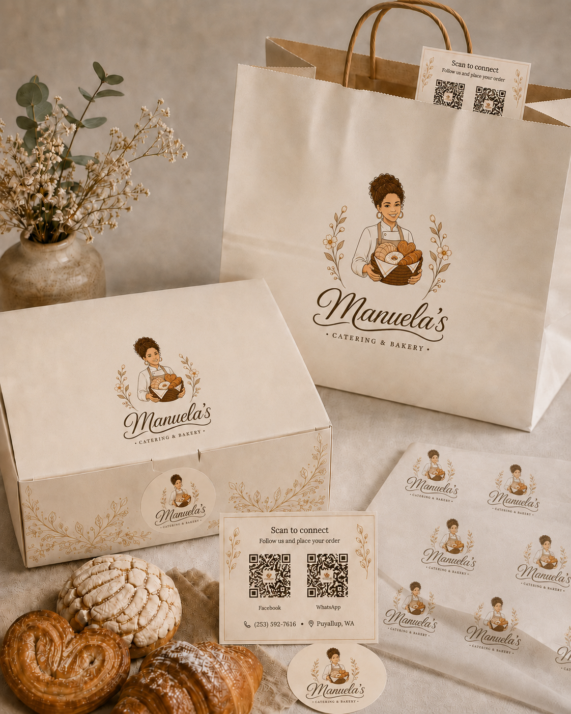 Mockup final de empaque y bolsas