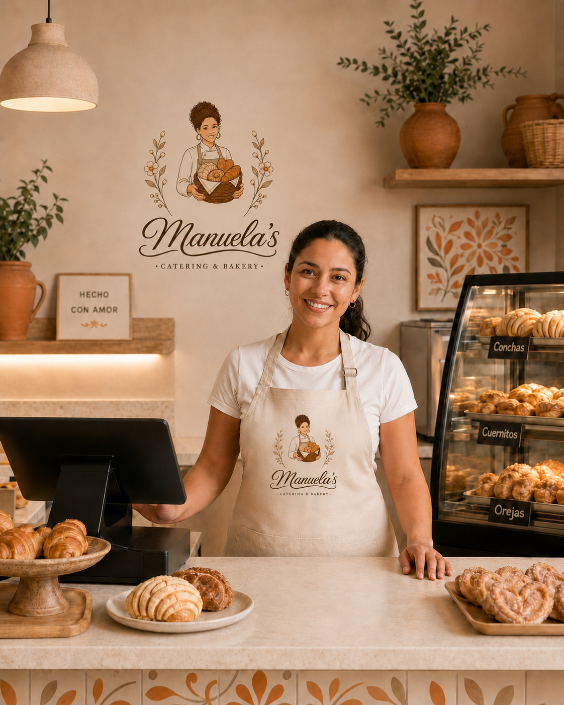 Mockup final de uniforme y bakery